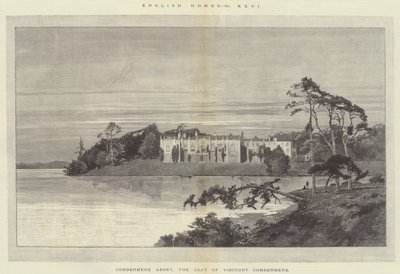 Abbaye de Combermere, siège de Viscount Combermere - Charles Auguste Loye
